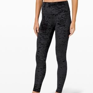 Lululemon WUNDER LOUNGE HIGH-RISE TIGHT 28" *CRUSHED VELVET